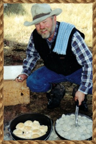 Dave and his famous Dutch Oven Dinner Rolls!